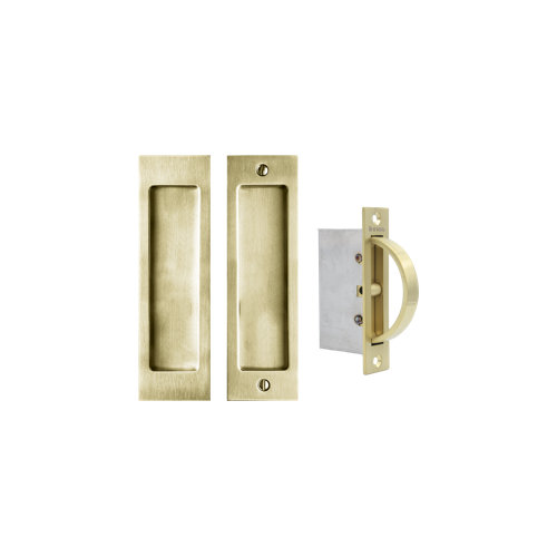 Linnea Pocket Door Hardware Passage Set with Edge Pull & Reviews